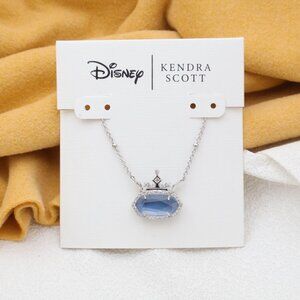 Kendra Scott Disney Elisa Collection. Silver Blue Mother-of-Pearl 'Kind' Necklac